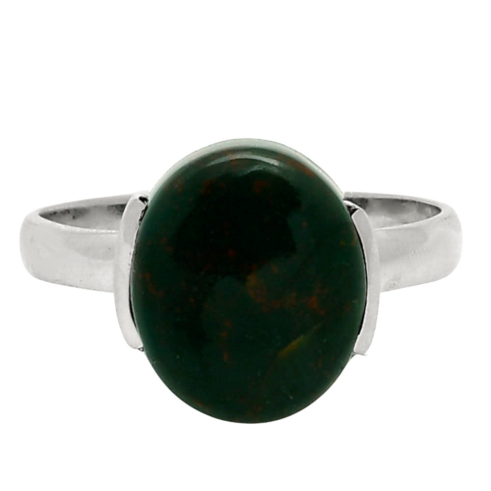 Natural Blood Stone - India Ring size-10 R-1173 SDR249534