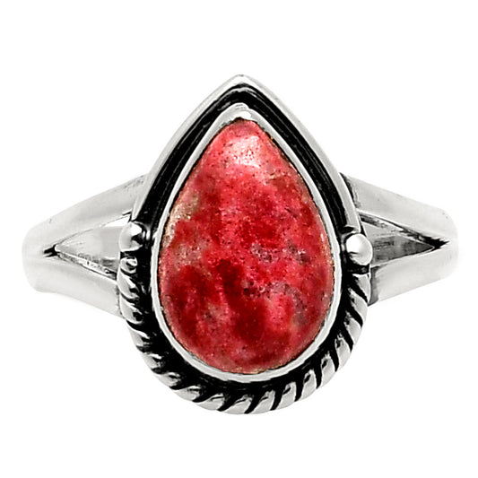 Natural Pink Thulite - Norway Ring size-8 R-1153 SDR249701