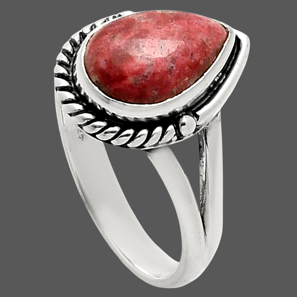 Natural Pink Thulite - Norway Ring size-8 R-1153 SDR249701