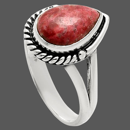 Natural Pink Thulite - Norway Ring size-8 R-1153 SDR249701
