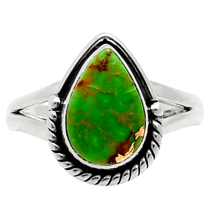 Copper Green Turquoise - Arizona Ring size-8 R-1153 SDR249709