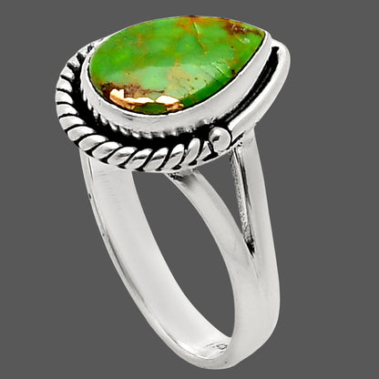Copper Green Turquoise - Arizona Ring size-8 R-1153 SDR249709