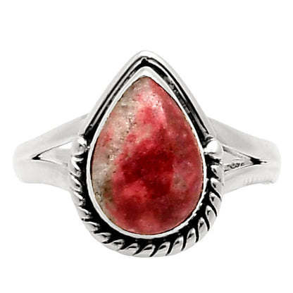 Natural Pink Thulite - Norway Ring size-8 R-1153 SDR249713