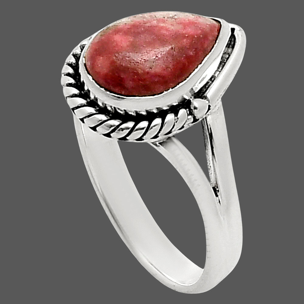 Natural Pink Thulite - Norway Ring size-8 R-1153 SDR249713