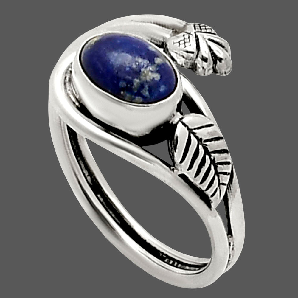 Adjustable - Natural Lapis Lazuli Ring size-7 R-1276 SDR249733
