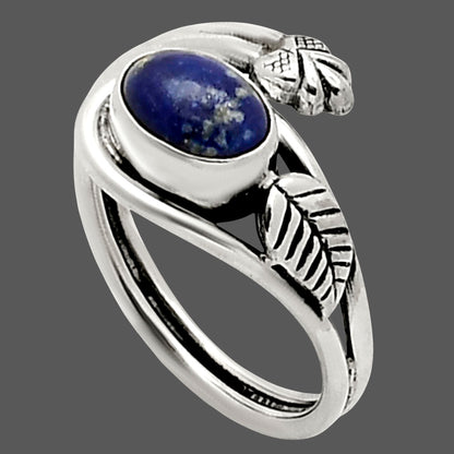 Adjustable - Natural Lapis Lazuli Ring size-7 R-1276 SDR249733