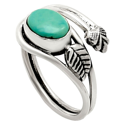 Adjustable Sleeping Beauty Turquoise Ring size-8 R-1276 SDR249755