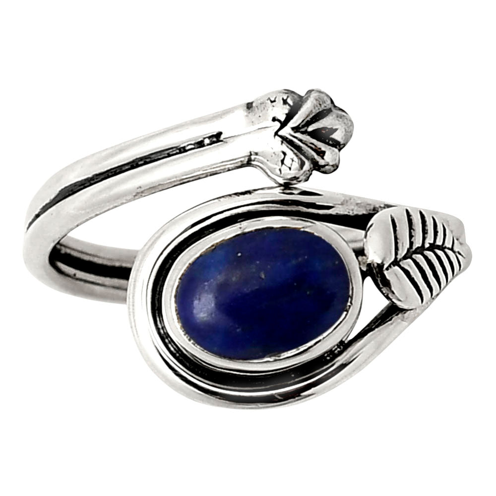 Adjustable - Natural Lapis Lazuli Ring size-8 R-1276 SDR249771