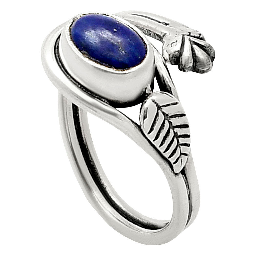 Adjustable - Natural Lapis Lazuli Ring size-8 R-1276 SDR249771