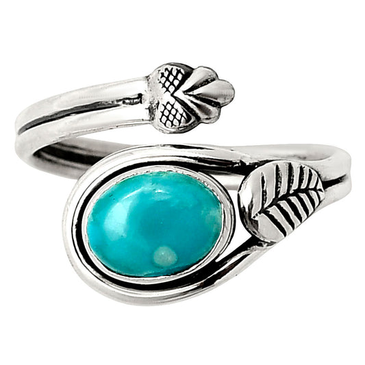 Adjustable Sleeping Beauty Turquoise Ring size-8 R-1276 SDR249798
