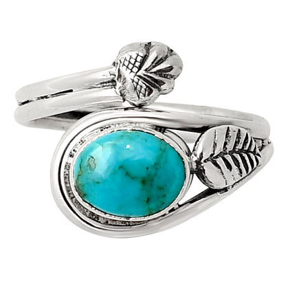 Natural Turquoise Morenci Mine Ring size-7 R-1276 SDR249802
