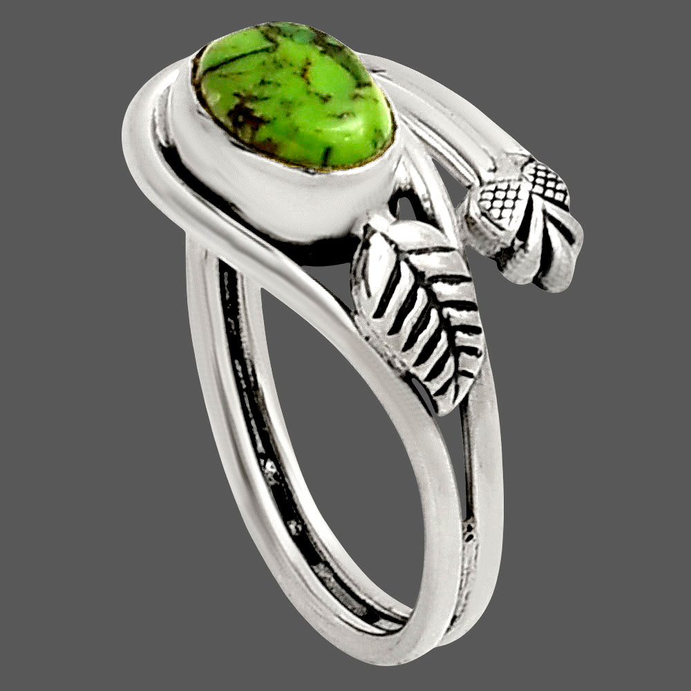 Green Matrix Turquoise Ring size-9 R-1276 SDR249828