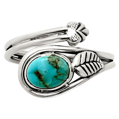 Natural Turquoise Morenci Mine Ring size-8 R-1276 SDR249832