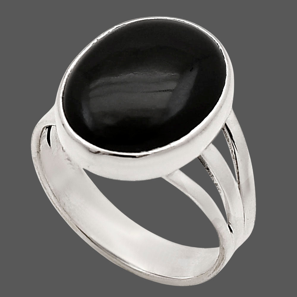Black Onyx Ring size-8 R-1003 SDR249857