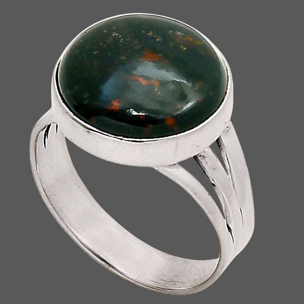 Blood Stone Ring size-8 R-1003 SDR249965