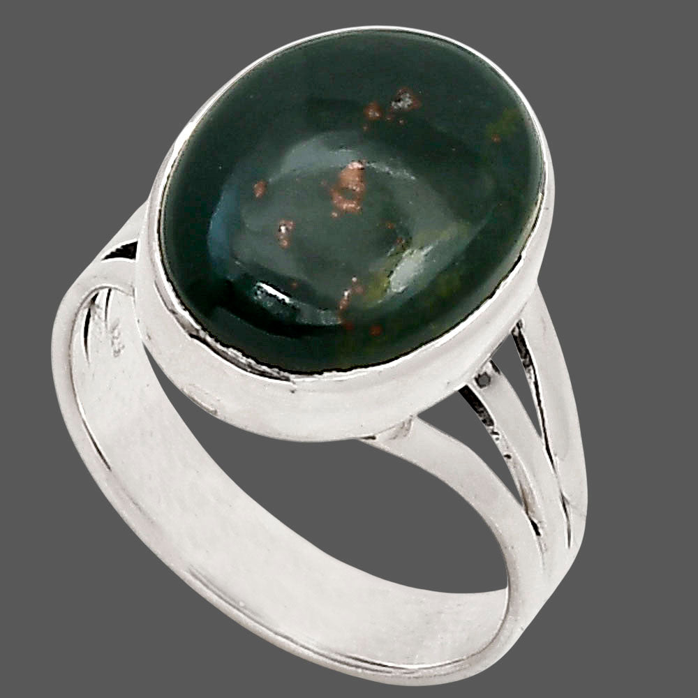 Blood Stone Ring size-8 R-1003 SDR249969