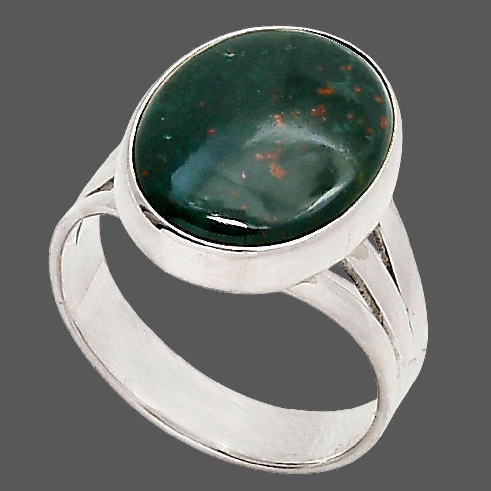Blood Stone Ring size-8 R-1003 SDR249973