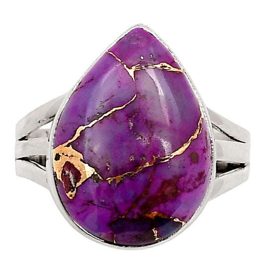 Copper Purple Turquoise Ring size-9 R-1003 SDR250001