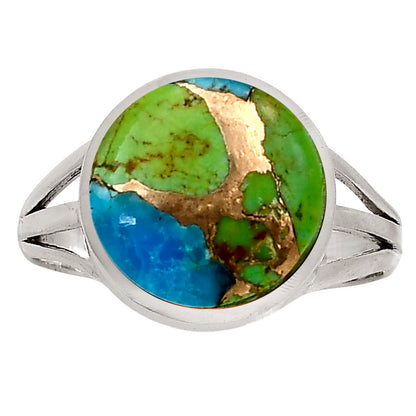 Blue Turquoise In Green Mohave Ring size-9 R-1006 SDR250028