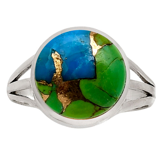 Blue Turquoise In Green Mohave Ring size-10 R-1006 SDR250031