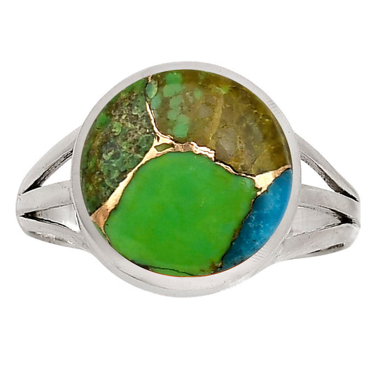 Blue Turquoise In Green Mohave Ring size-10 R-1006 SDR250033