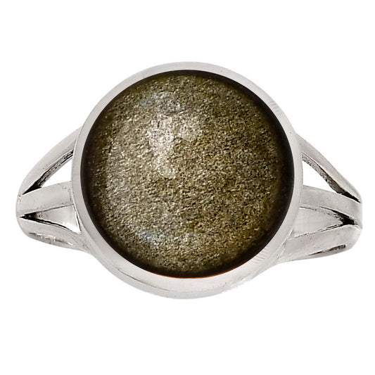 Silver Obsidian Ring size-10 R-1006 SDR250085