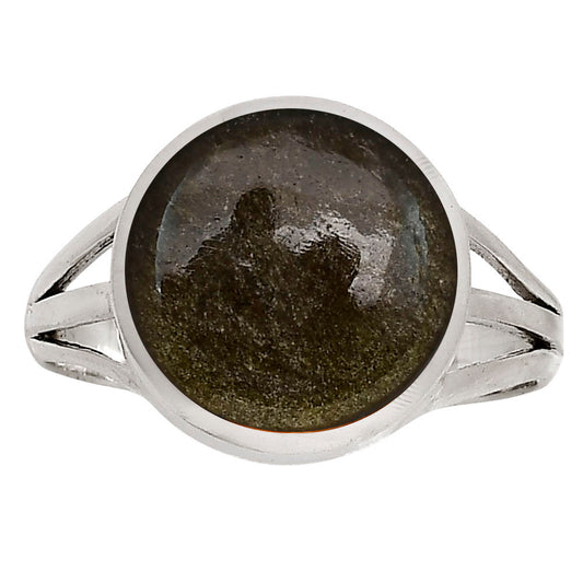 Silver Obsidian Ring size-10 R-1006 SDR250086