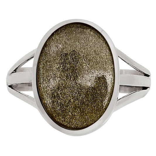 Silver Obsidian Ring size-10 R-1006 SDR250088