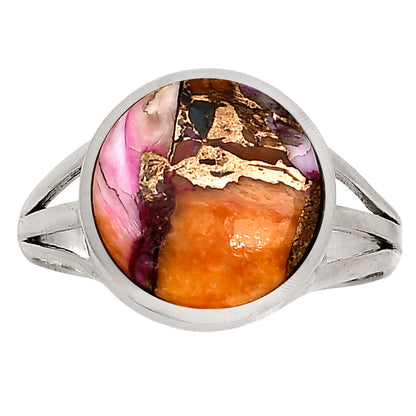 Kingman Orange Dahlia Turquoise Ring size-10 R-1006 SDR250134