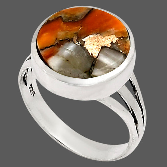 Spiny Oyster Turquoise Ring size-10 R-1006 SDR250139