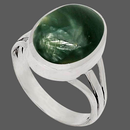 Russian Seraphinite Ring size-7 R-1006 SDR250145