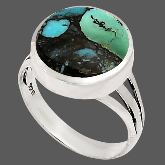 Lucky Charm Tibetan Turquoise Ring size-9 R-1006 SDR250173