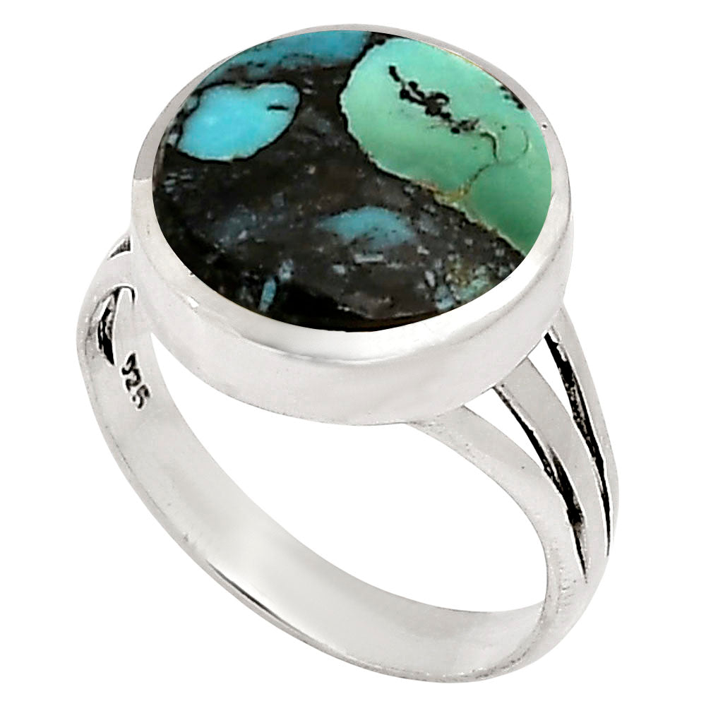 Lucky Charm Tibetan Turquoise Ring size-9 R-1006 SDR250173
