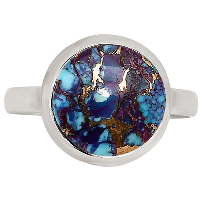 Kingman Purple Dahlia Turquoise Ring size-10 R-1007 SDR250258