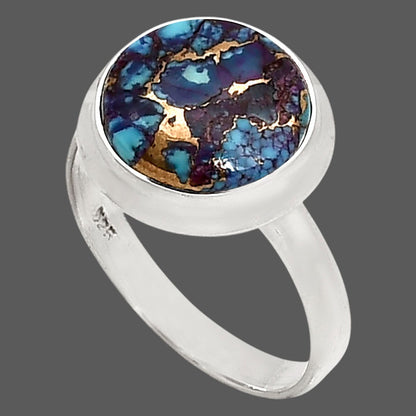 Kingman Purple Dahlia Turquoise Ring size-10 R-1007 SDR250258