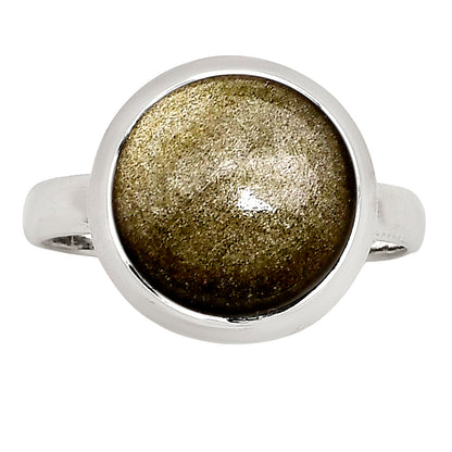 Silver Obsidian Ring size-8 R-1007 SDR250267