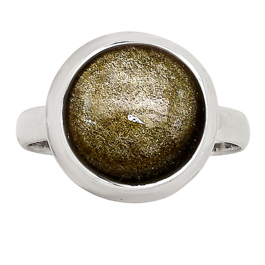 Silver Obsidian Ring size-8 R-1007 SDR250268