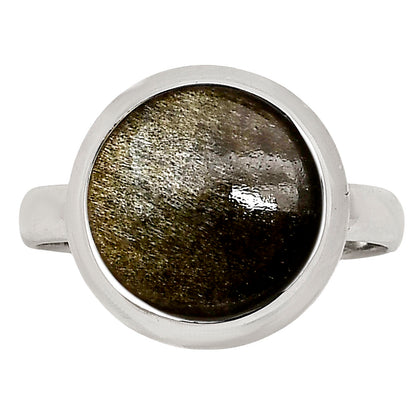 Silver Obsidian Ring size-8 R-1007 SDR250269