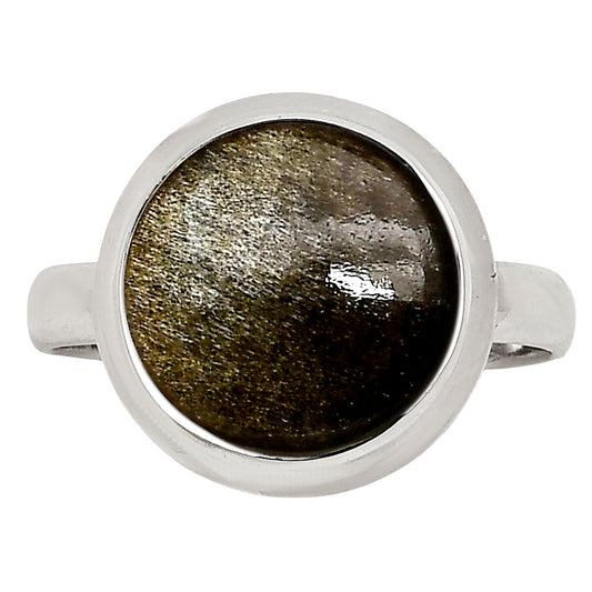 Silver Obsidian Ring size-8 R-1007 SDR250269