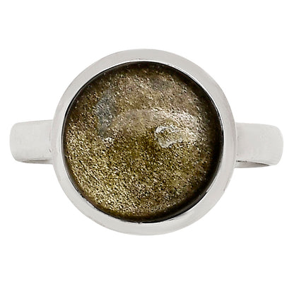 Silver Obsidian Ring size-9 R-1007 SDR250273