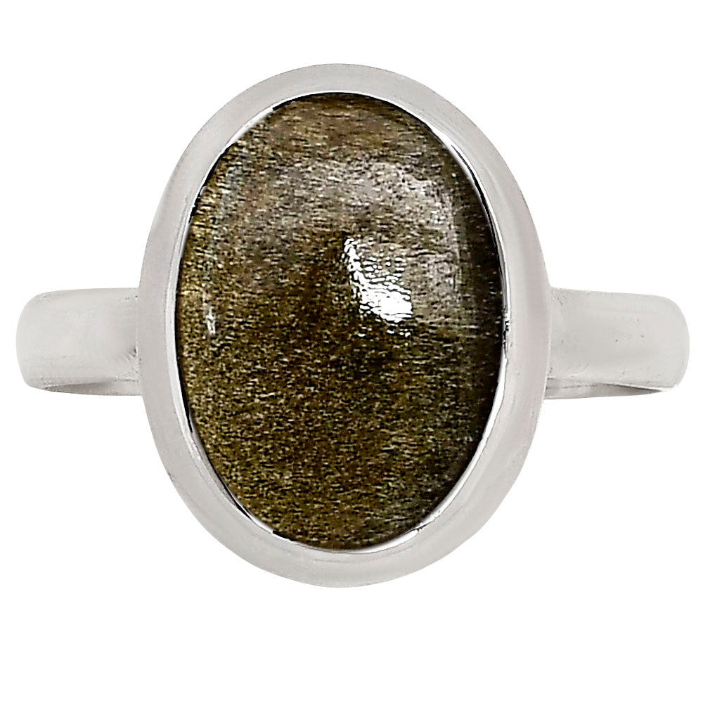 Silver Obsidian Ring size-10 R-1007 SDR250277