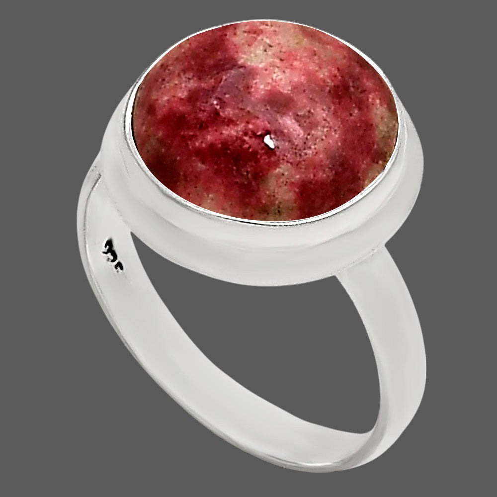 Pink Thulite Ring size-9 R-1007 SDR250362