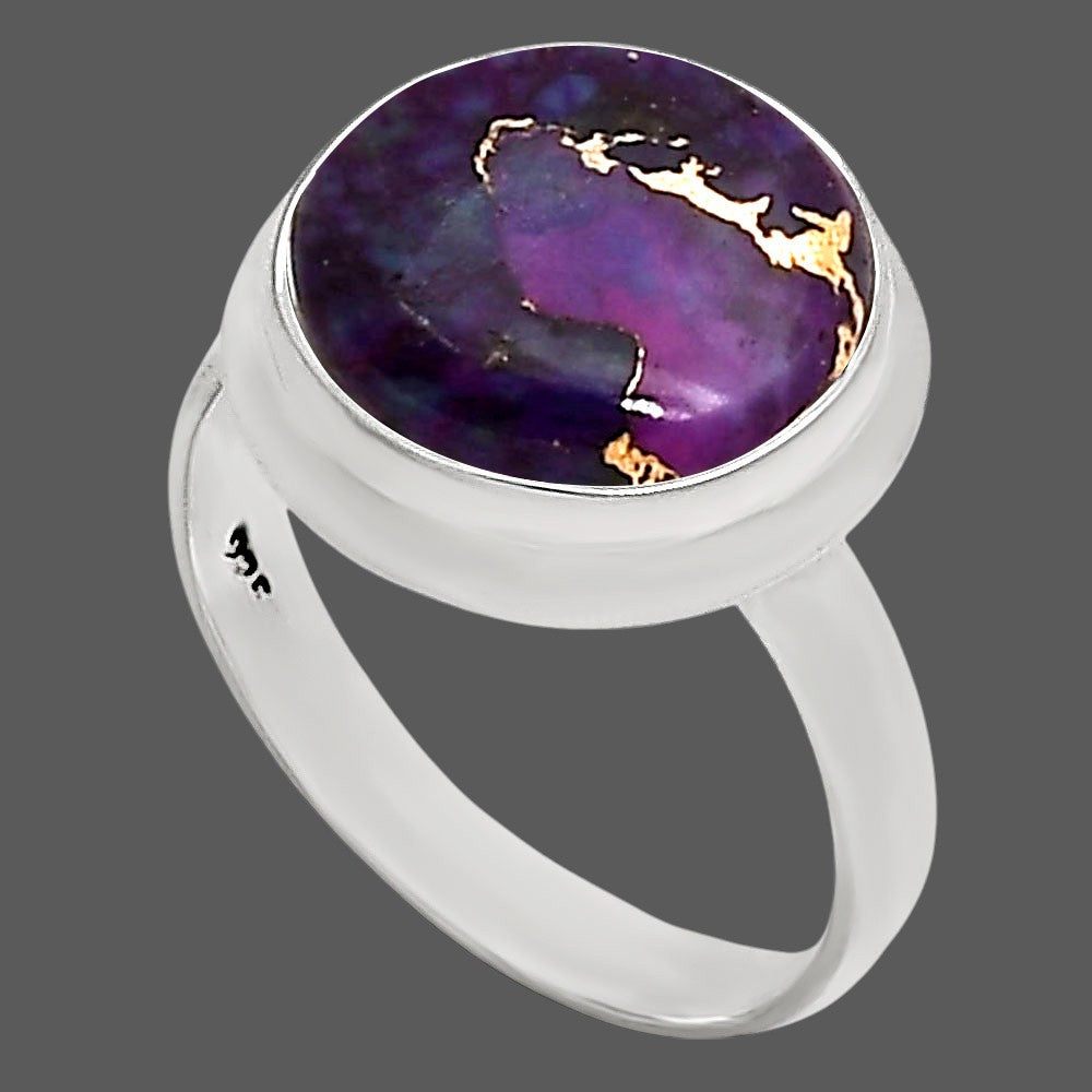 Copper Purple Turquoise Ring size-8 R-1007 SDR250384