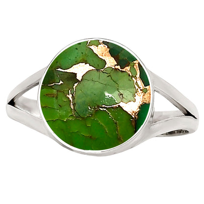 Copper Green Turquoise Ring size-7 R-1002 SDR250559
