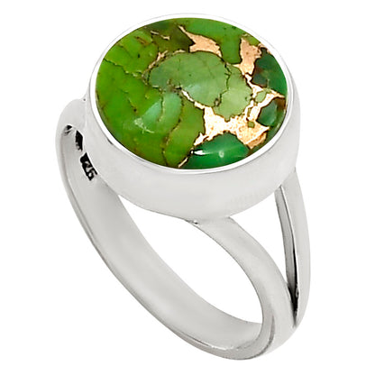 Copper Green Turquoise Ring size-7 R-1002 SDR250559