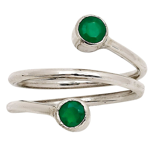 Green Onyx Ring size-6 R-1185 SDR250808