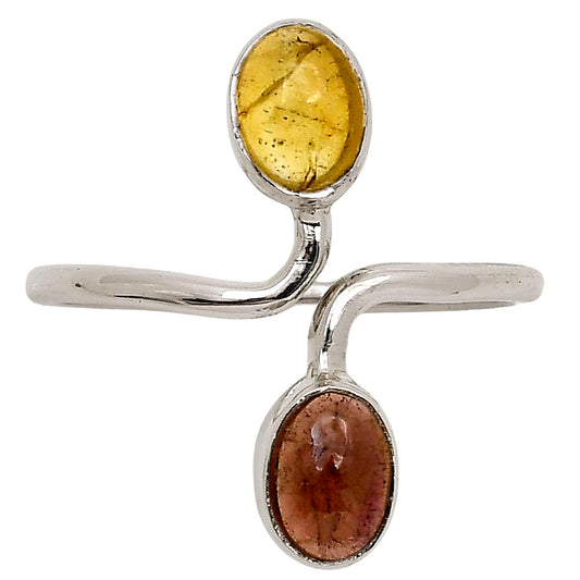 Natural Multi Tourmaline Ring size-9 R-1587 SDR250815