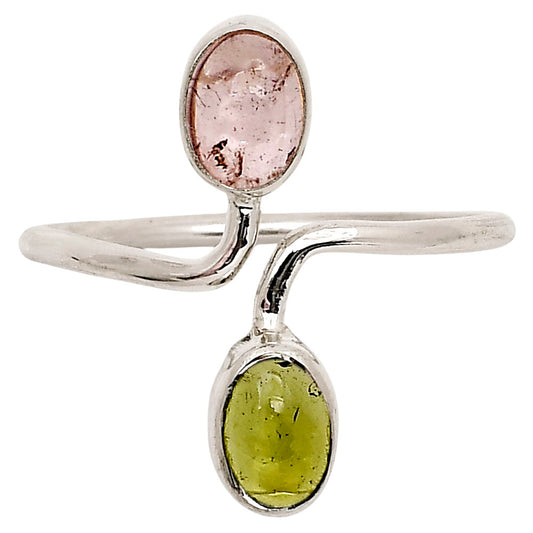Natural Multi Tourmaline Ring size-9 R-1587 SDR250819