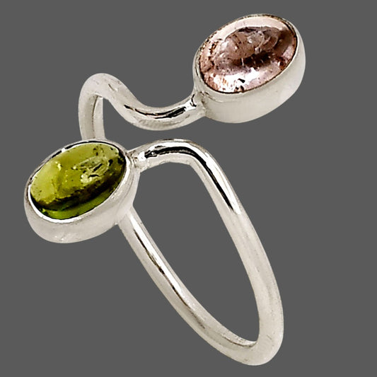 Natural Multi Tourmaline Ring size-9 R-1587 SDR250819