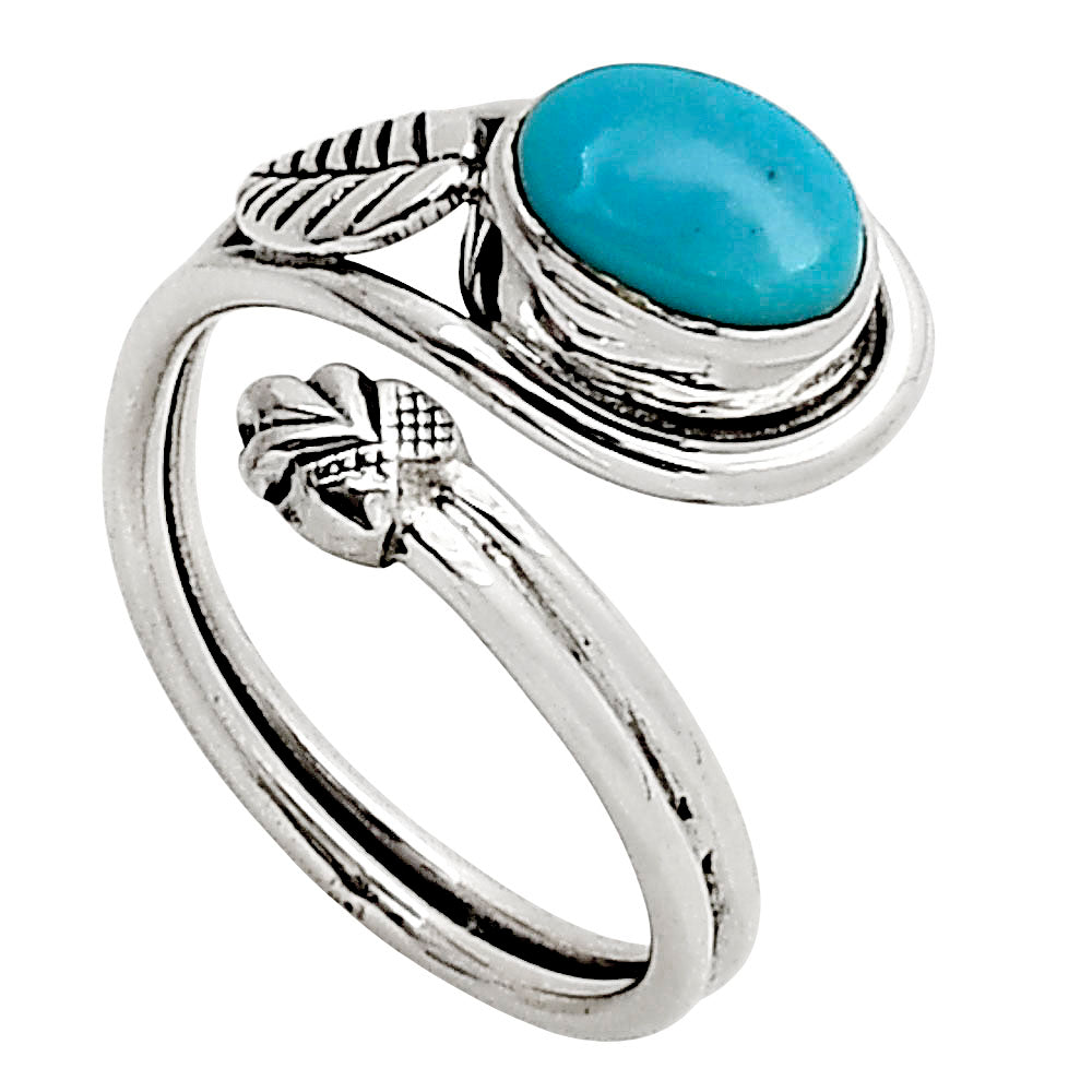 Sleeping Beauty Turquoise Ring size-6 R-1276 SDR250823